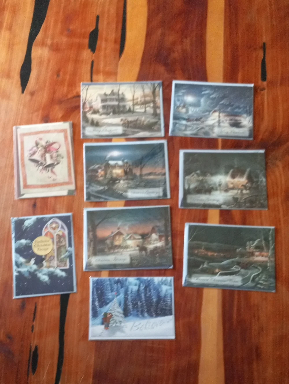Holiday Greeting Card Lot Winter Scenes Christmas Stationery